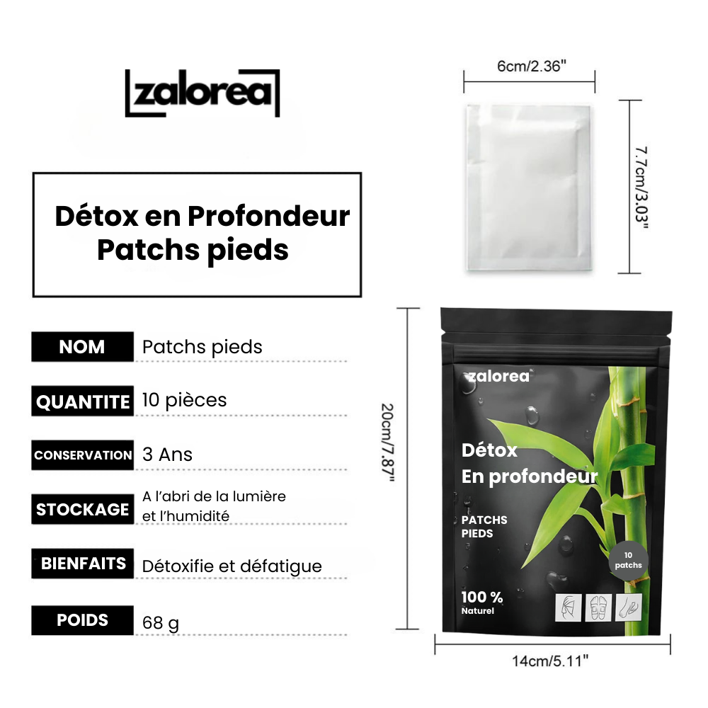 Zalorea™ – Patchs Détox Pieds